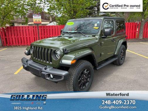 Sarge Green Clearcoat 2021 Jeep Wrangler Sport
