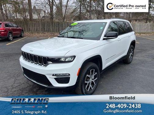 Bright White Clearcoat 2025 Jeep Grand Cherokee Limited
