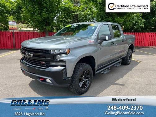 Satin Steel Metallic 2021 Chevrolet Silverado 1500 LT Trail Boss
