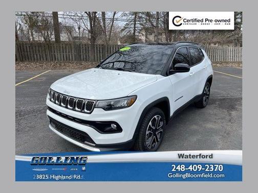 Bright White Clearcoat 2024 Jeep Compass Limited