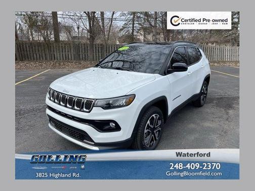 Bright White Clearcoat 2024 Jeep Compass Limited