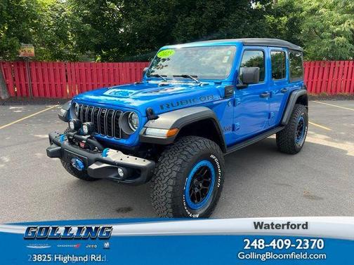 Hydro Blue Pearl 2025 Jeep Wrangler 4xe Rubicon