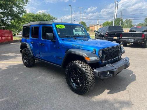 Hydro Blue Pearl 2025 Jeep Wrangler Sport