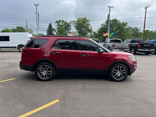 Ruby Red Metallic 2017 Ford Explorer sport