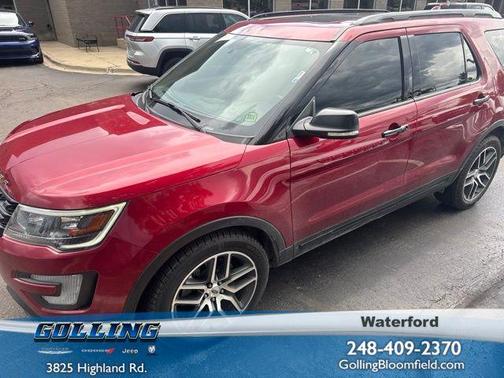 Ruby Red Metallic 2017 Ford Explorer sport