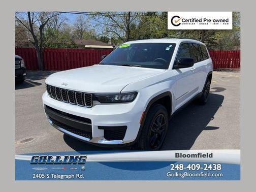 Bright White Clearcoat 2024 Jeep Grand Cherokee L Laredo