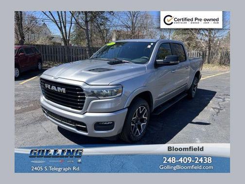 Billet Silver Metallic Clearcoat 2025 RAM 1500 Laramie