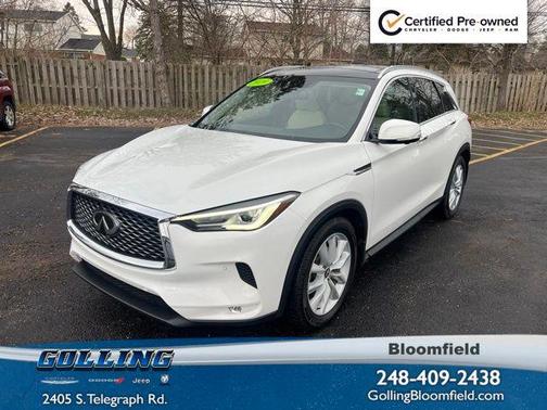 Lunar White 2019 INFINITI QX50 ESSENTIAL