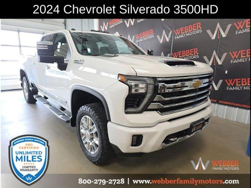 Summit White 2024 Chevrolet Silverado 3500 High Country