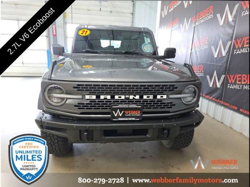 CARBONIZED GREY METALLIC 2021 Ford Bronco Badlands