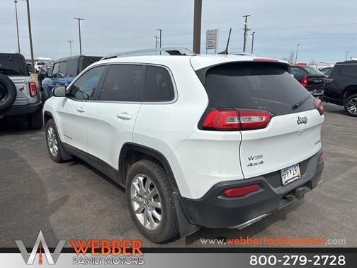 Bright White Clearcoat 2017 Jeep Cherokee Limited