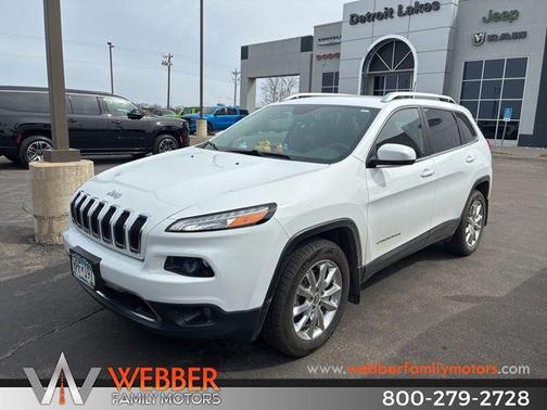 Bright White Clearcoat 2017 Jeep Cherokee Limited