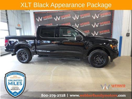 AGATE BLACK METALLIC 2024 Ford F-150 XLT