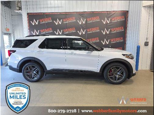 Space White Metallic 2026 Ford Explorer ST