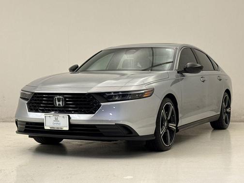 Solar Silver Metallic 2025 Honda Accord Hybrid Sport