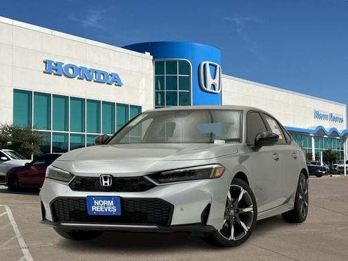 Solar Silver Metallic 2026 Honda Civic Hybrid Sport Touring