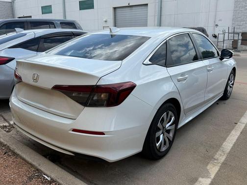 White 2025 Honda Civic LX