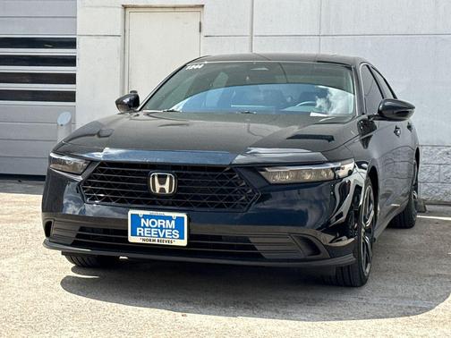 Black 2025 Honda Accord Hybrid Sport