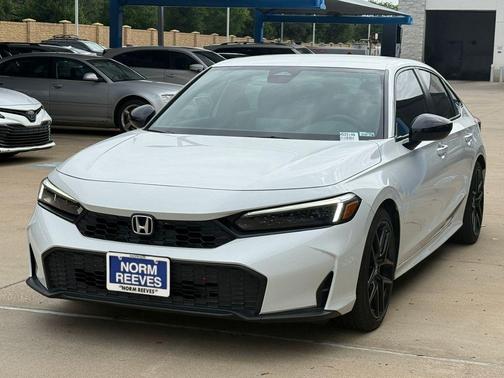Platinum White Pearl 2025 Honda Civic Sport