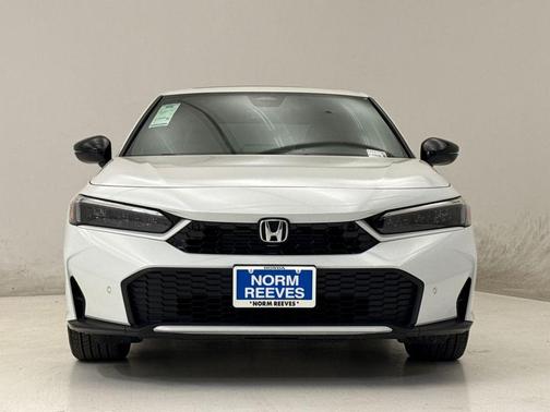 Platinum White Pearl 2026 Honda Civic Hybrid Sport Touring