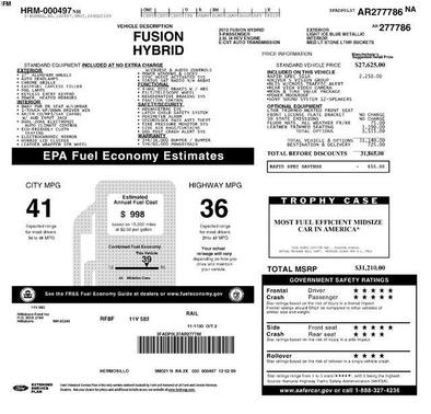 2010 Ford Fusion Hybrid Base