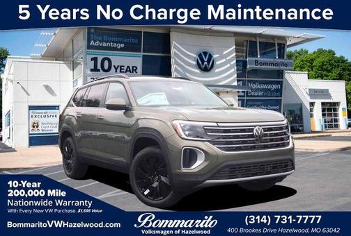 Avocado Green Pearl 2026 Volkswagen Atlas 2.0T SE W/TECHNOLOGY