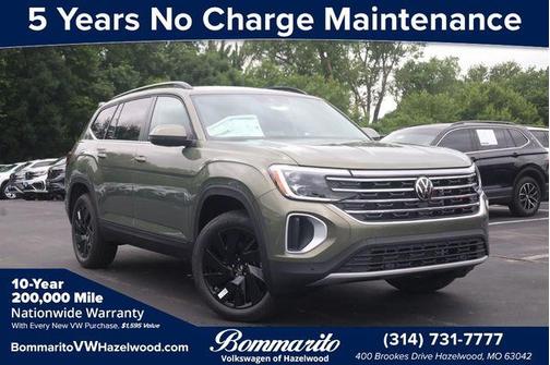 Green 2026 Volkswagen Atlas 2.0T SE W/TECHNOLOGY
