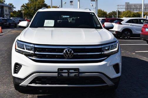 Pure White 2023 Volkswagen Atlas Cross Sport 2.0T SE w/Technology 4MOTION