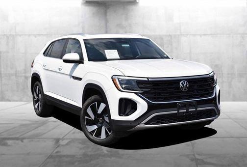 Pure White 2025 Volkswagen Atlas Cross Sport 2.0T SE w/Technology