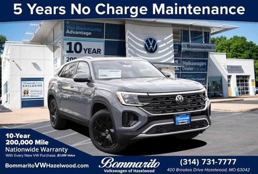 Pure Gray 2026 Volkswagen Atlas Cross Sport 2.0T SE W/TECHNOLOGY