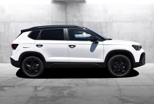 Pure White 2026 Volkswagen Taos 1.5T SE Black