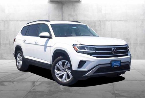 Pure White 2023 Volkswagen Atlas 3.6L SE w/Technology