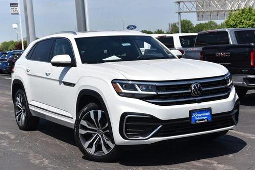 Opal White Pearl Effect 2023 Volkswagen Atlas Cross Sport 3.6L V6 SEL Premium R-Line