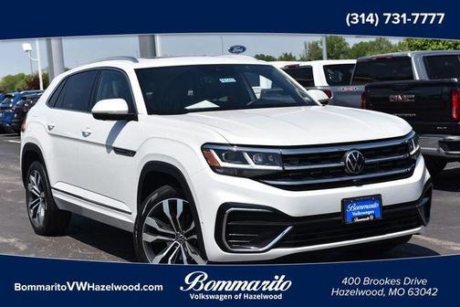 Opal White Pearl Effect 2023 Volkswagen Atlas Cross Sport 3.6L V6 SEL Premium R-Line