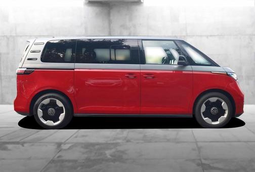 Cherry Red W/Metro Silver Upper 2025 Volkswagen ID. Buzz Pro S