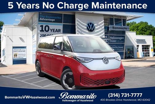 Cherry Red W/Metro Silver Upper 2025 Volkswagen ID. Buzz Pro S