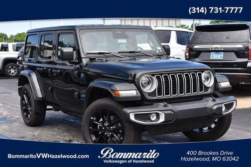 Black Clearcoat 2025 Jeep Wrangler 4xe Sahara