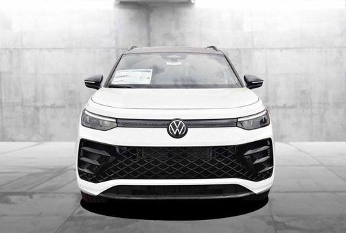 Opal White W/Deep Black Roof 2026 Volkswagen Tiguan 2.0T SE R-Line Black