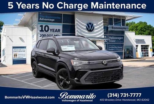 Deep Black Pearl Effect 2026 Volkswagen Taos 1.5T SE Black