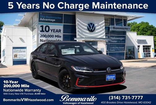 Deep Black Pearl Effect 2026 Volkswagen Jetta GLI 2.0T Autobahn