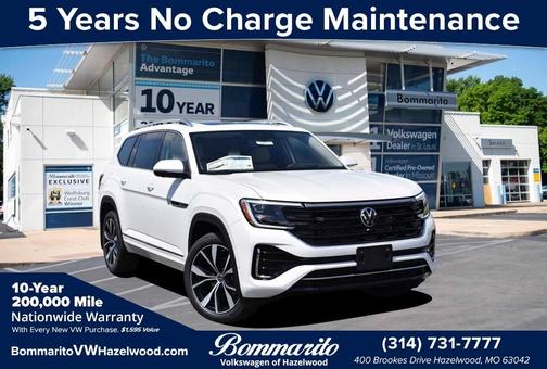 Opal White Pearl 2026 Volkswagen Atlas 2.0T SEL Premium R-Line