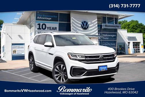 Pure White 2022 Volkswagen Atlas 3.6L SEL Premium R-Line