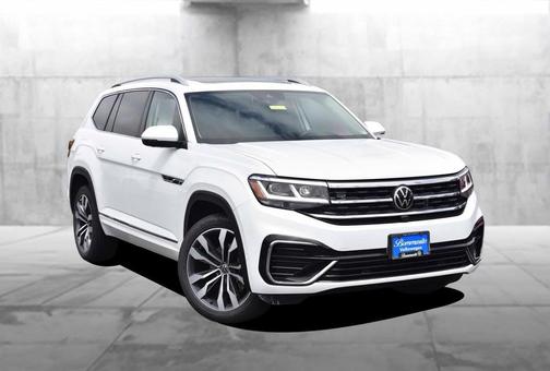 Pure White 2022 Volkswagen Atlas 3.6L SEL Premium R-Line