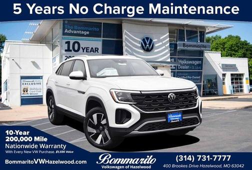 Opal White Pearl 2026 Volkswagen Atlas Cross Sport 2.0T SE W/TECHNOLOGY