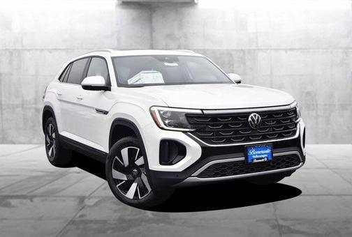 Opal White Pearl 2026 Volkswagen Atlas Cross Sport 2.0T SE W/TECHNOLOGY