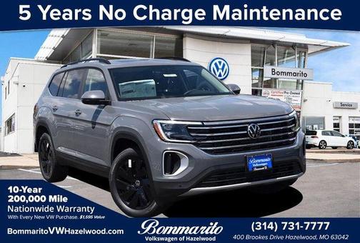 Pure Gray 2026 Volkswagen Atlas 2.0T SE W/TECHNOLOGY