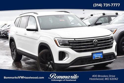 Pure White 2025 Volkswagen Atlas 2.0T SE