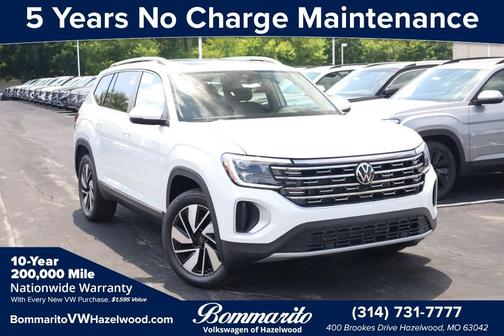 Opal White Pearl 2026 Volkswagen Atlas 2.0T SEL