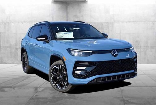 Monterey Blue W/Deep Black Roof 2026 Volkswagen Tiguan 2.0T SE R-Line Black