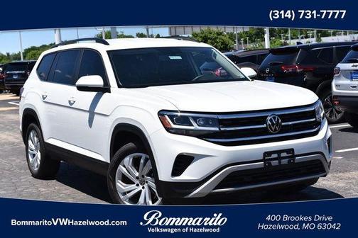 Pure White 2023 Volkswagen Atlas 3.6L SE w/Technology